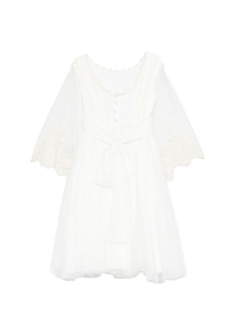 Abito con maniche in pizzo AMAYA KIDS | 636208MF0012 CRUDO